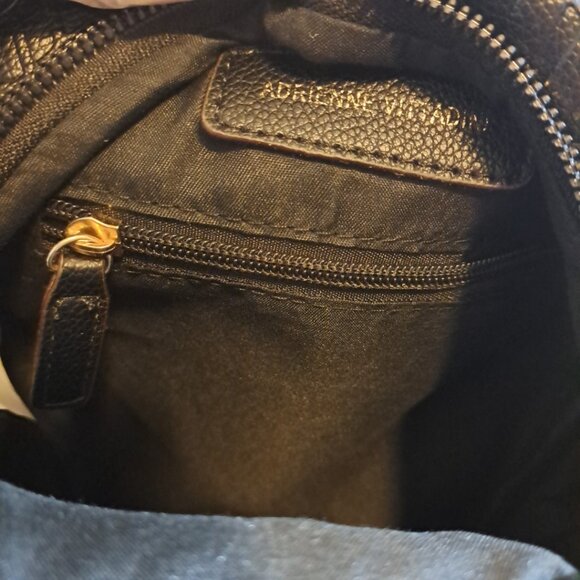 Adrienne Vittadini AV Borsetta Collection Sling Bag Handbag Black Gold NWT - Picture 15 of 15